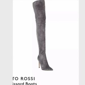 Very Rare!!!!!Gianvito Rossi, Charcoal Over-the-Knee Boots. Just gorgeous…